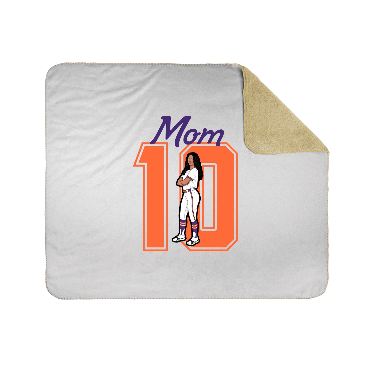Throw Blanket — Mothers Day Shirsey in White