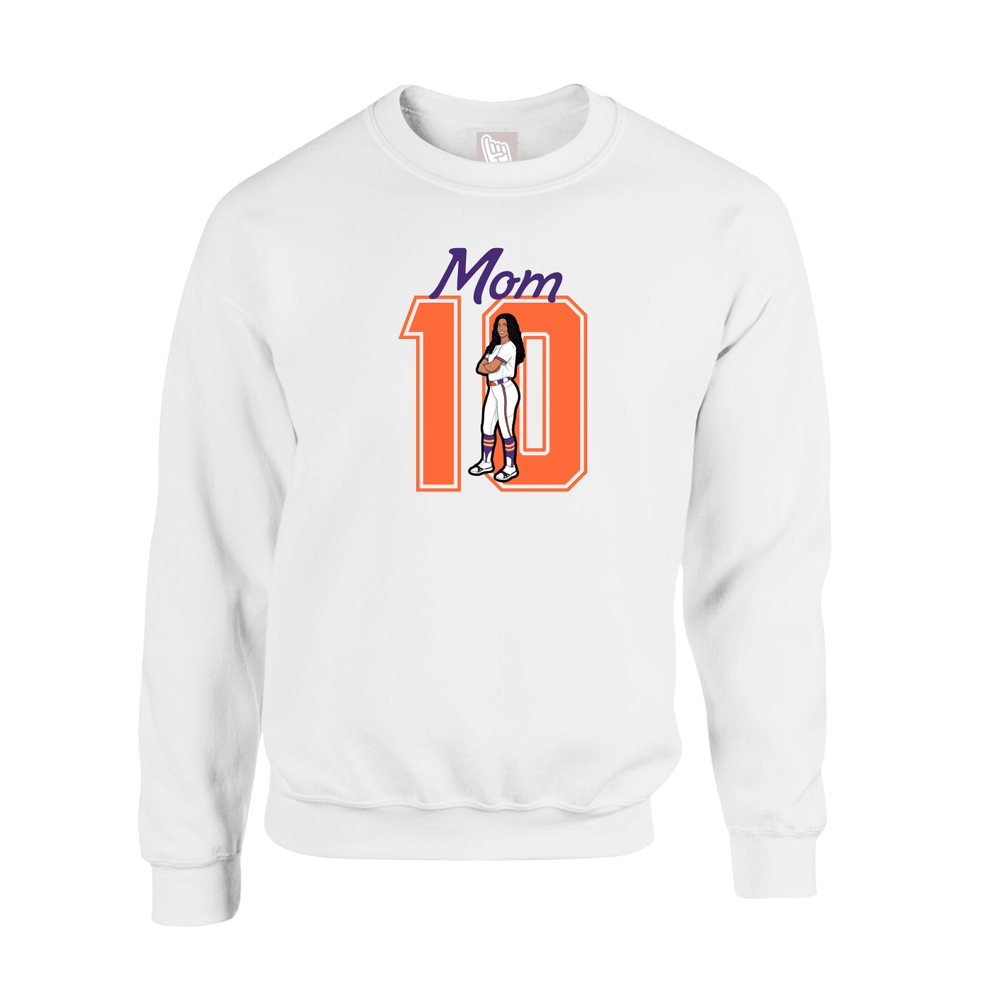 Fleece Crew — Mothers Day Shirsey in White