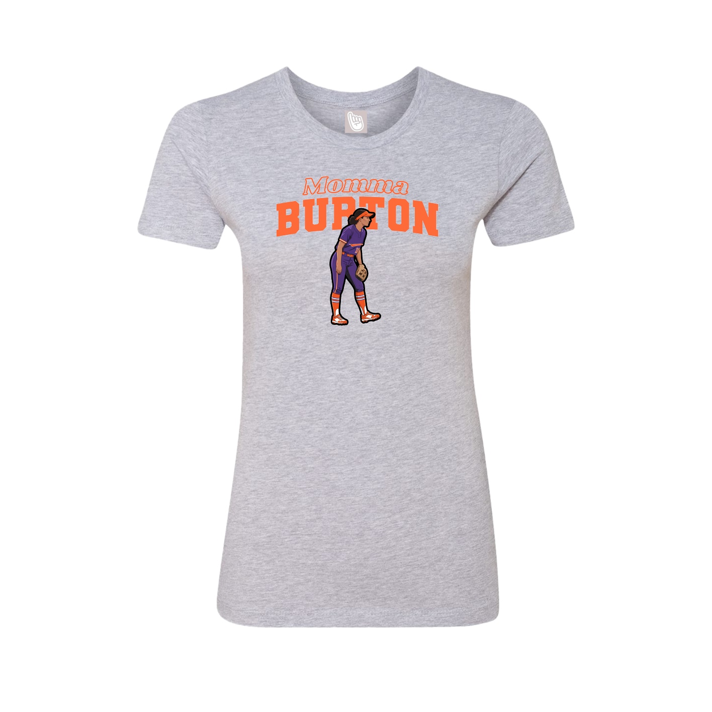 Womens Tee — Mothers Day Block in Grey