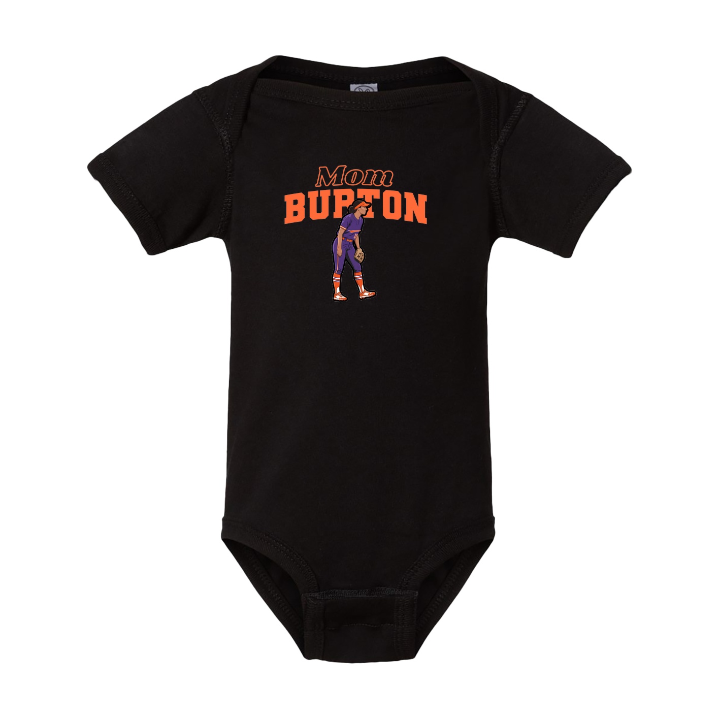 Baby Onesie — Mothers Day Block in Black