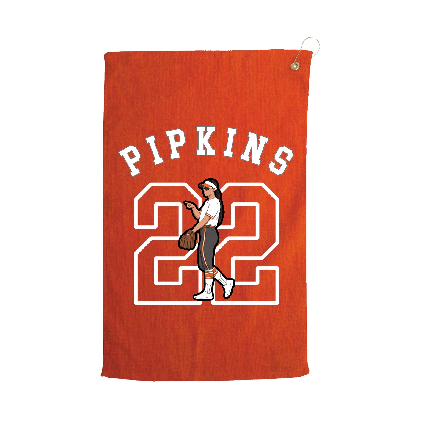 Golf Towel — Shirsey Arch in Orange