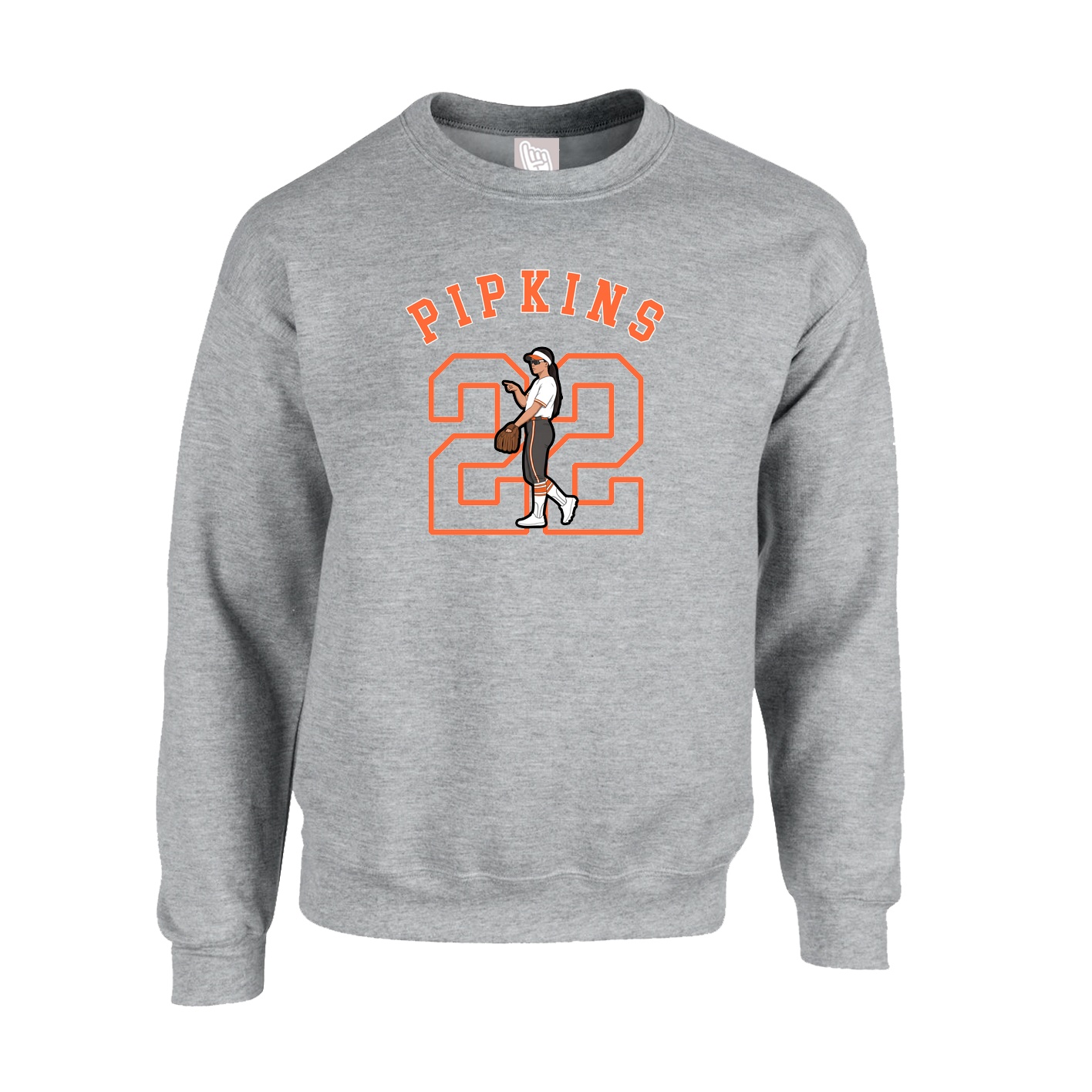 Fleece Crew — Shirsey Arch in Grey