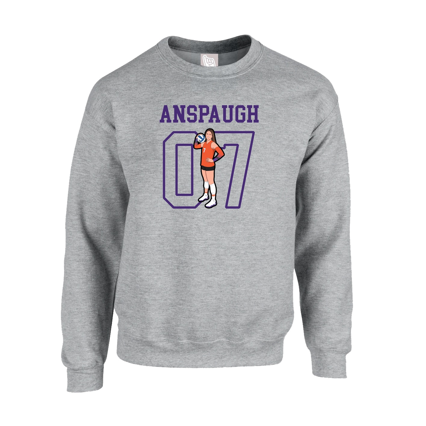 Fleece Crew — Shirsey in Grey
