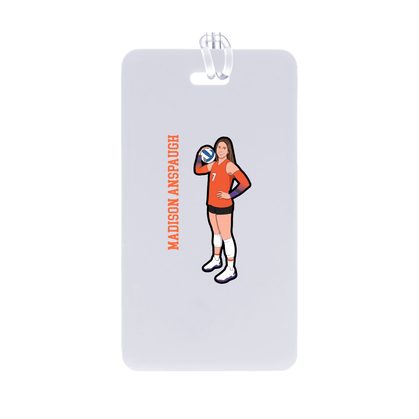 Bag Tag — Name Vertical in Classic