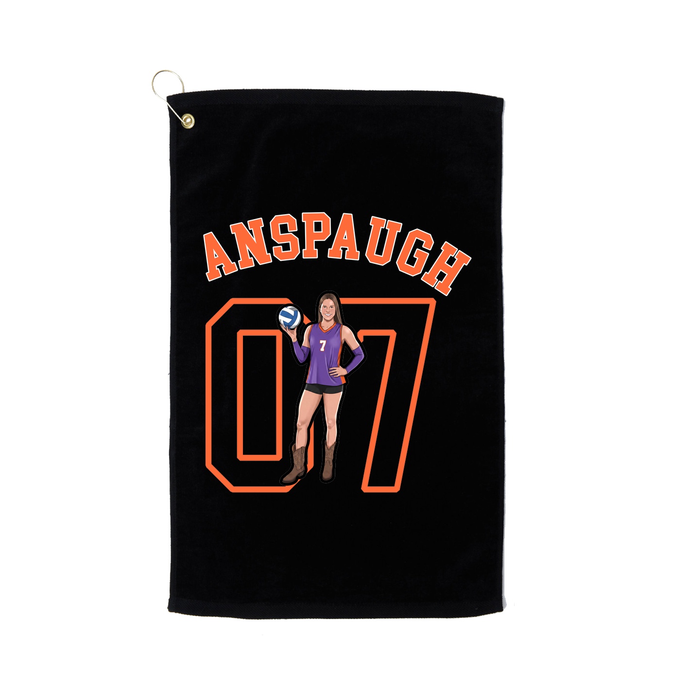 Golf Towel — Shirsey Arch in Black
