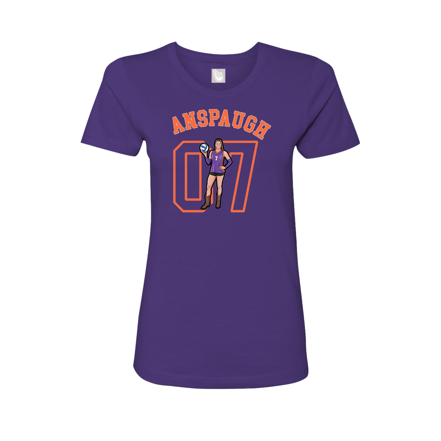 Fitted Women's Tee — Shirsey Arch in Purple