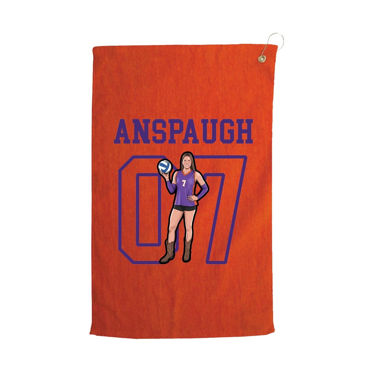 Golf Towel — Shirsey in Orange
