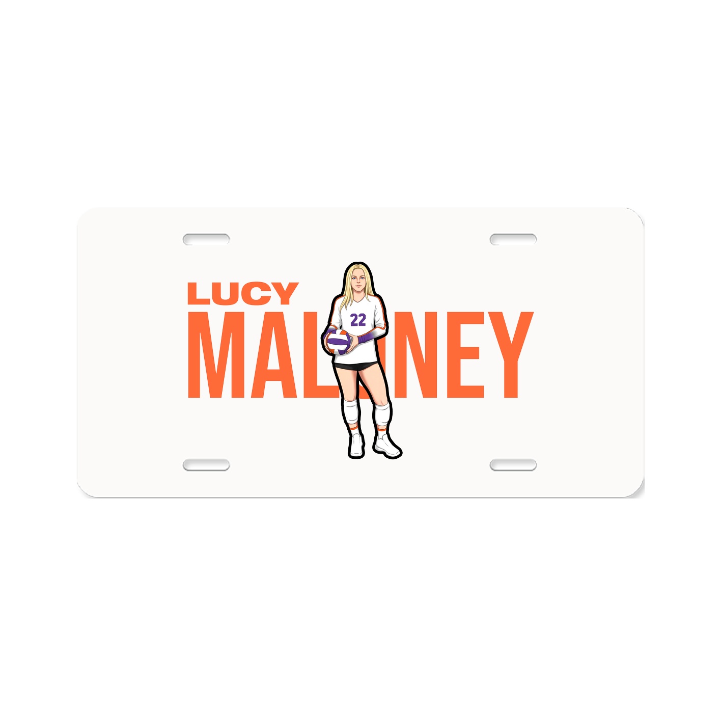 License Plate — Player Name in Classic