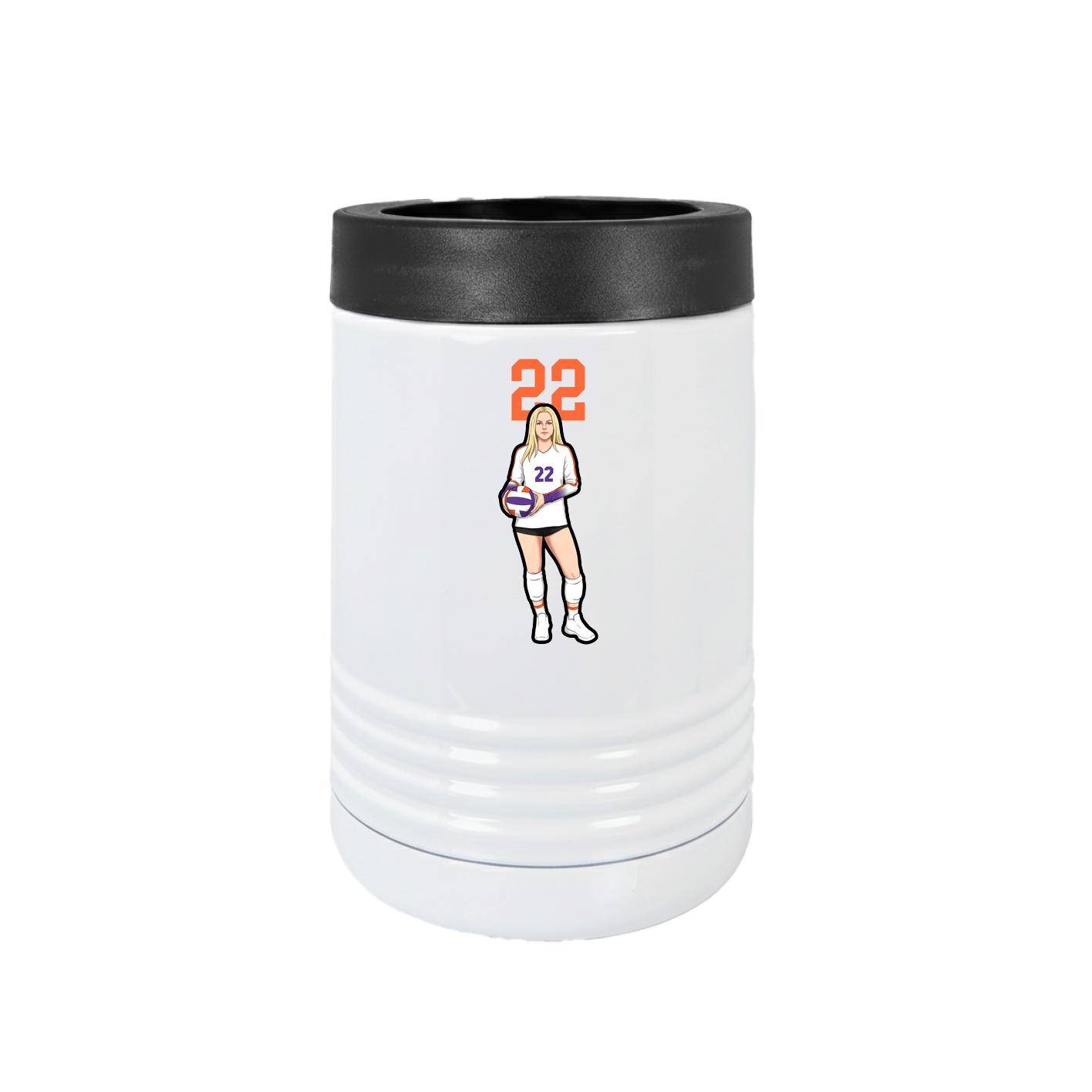 Beverage Holder — Number Top in White