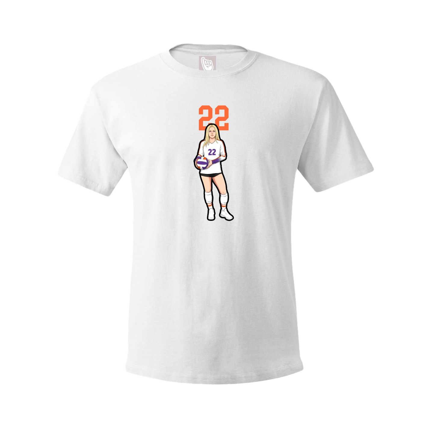 Tee — Number Top in White