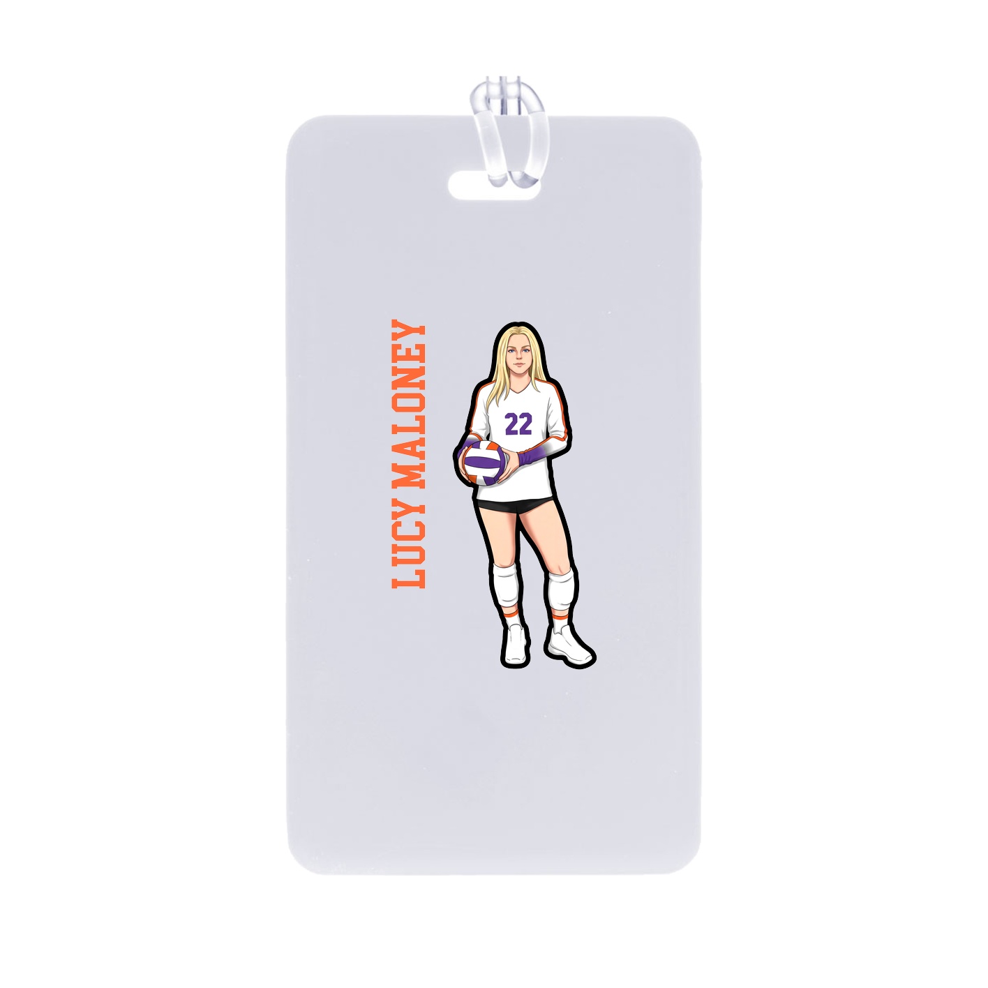 Bag Tag — Name Vertical in Classic