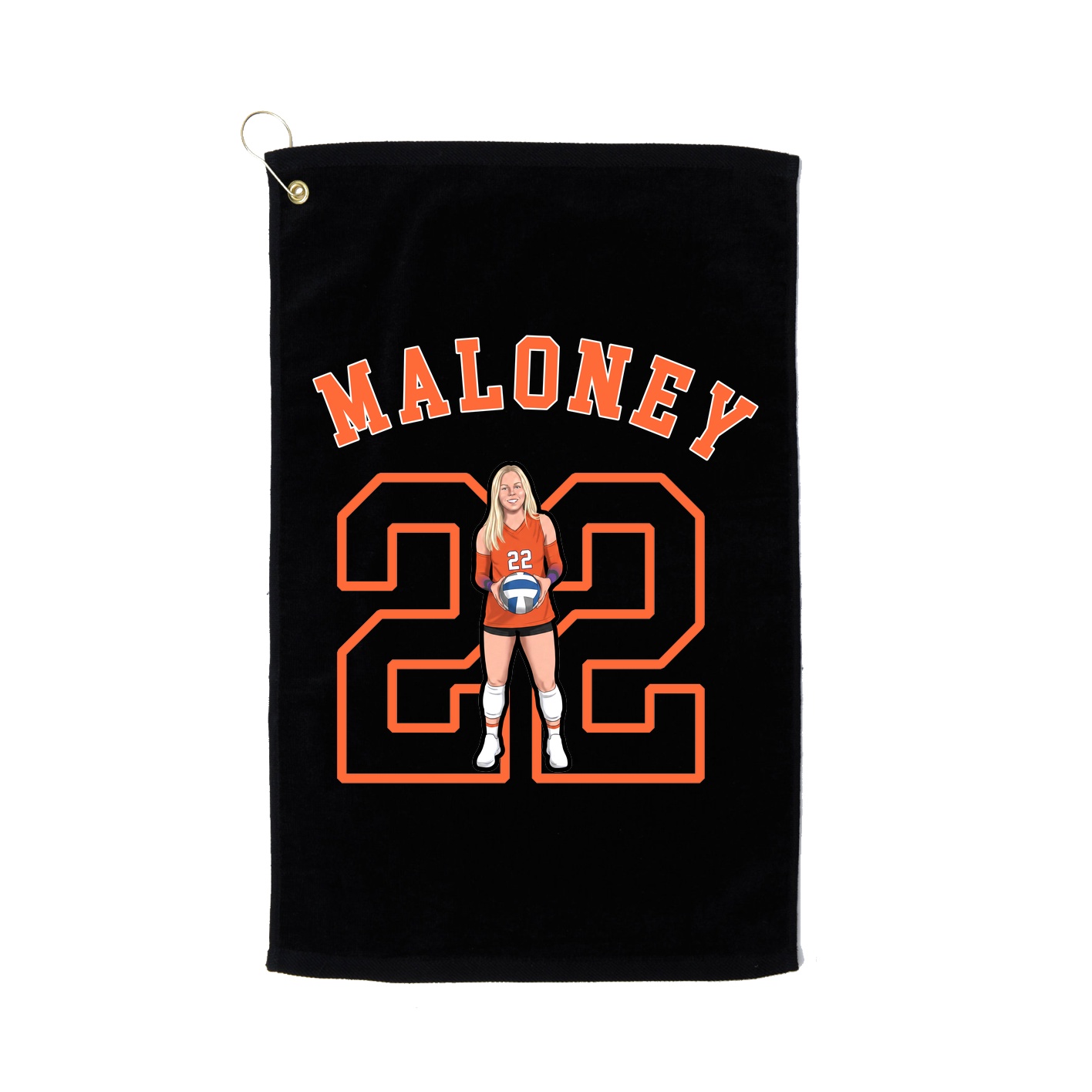 Golf Towel — Shirsey Arch in Black