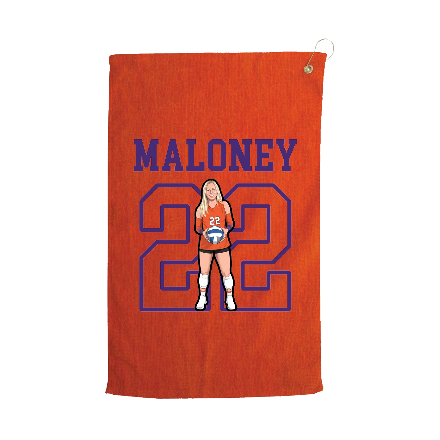 Golf Towel — Shirsey in Orange
