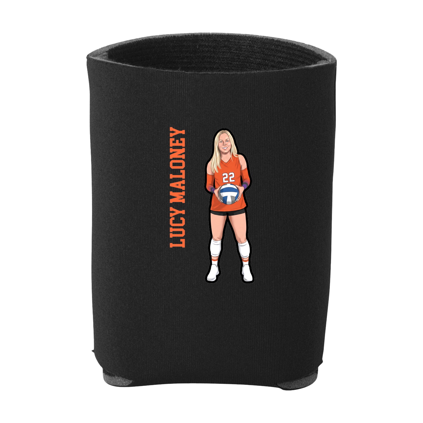 Can Holder — Name Vertical in Black
