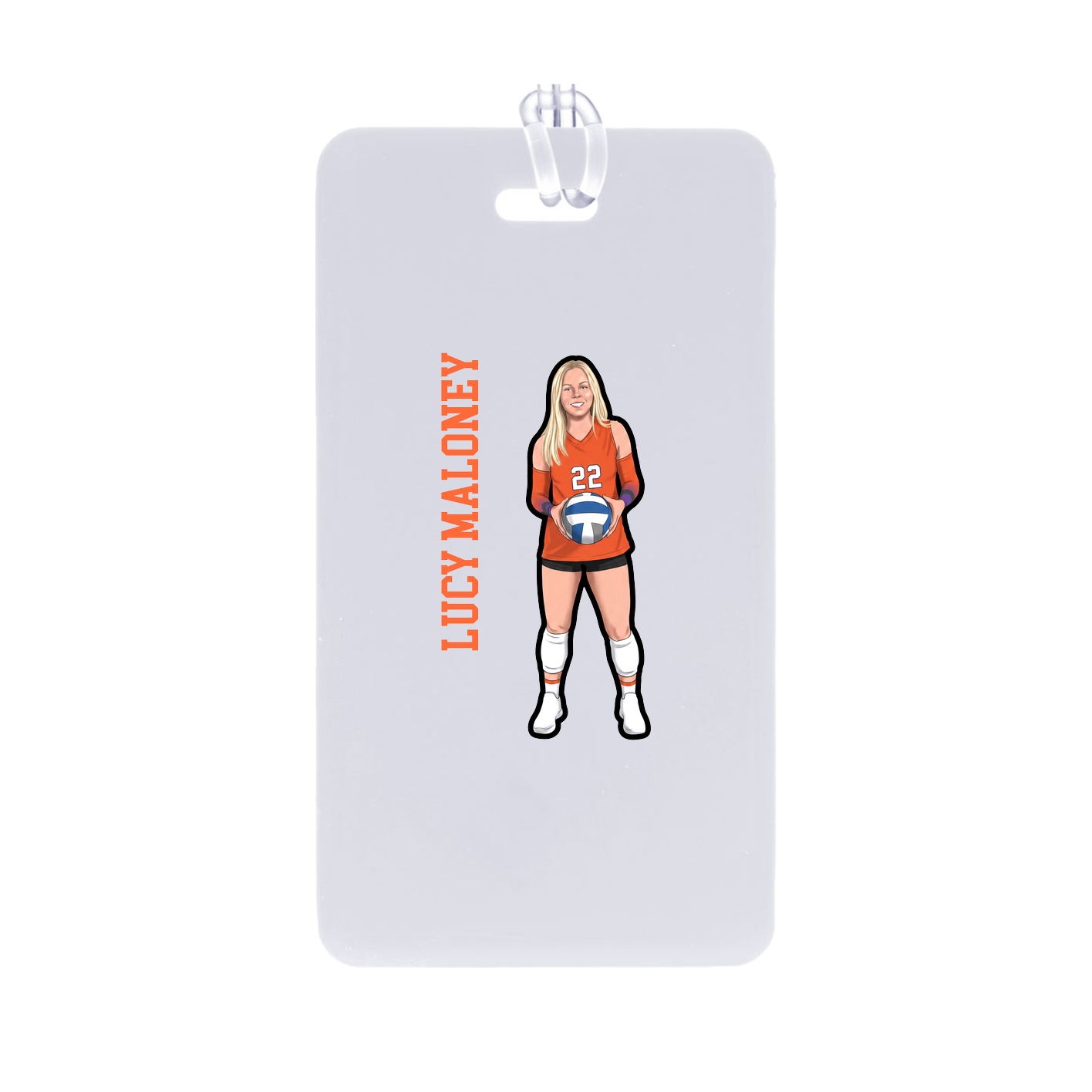 Bag Tag — Name Vertical in Classic