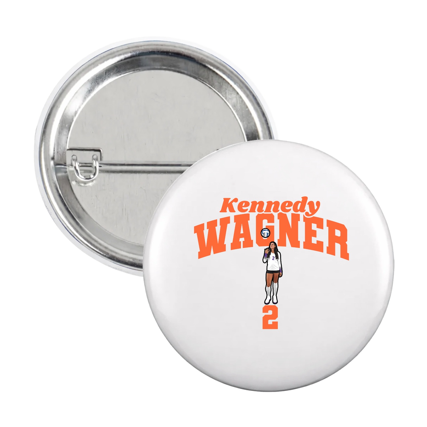 Game Day Button — Signature Arch in White