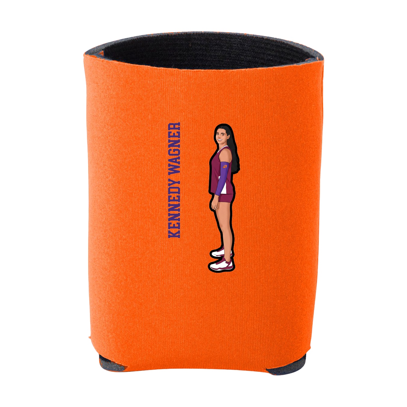 Can Holder — Name Vertical in Orange