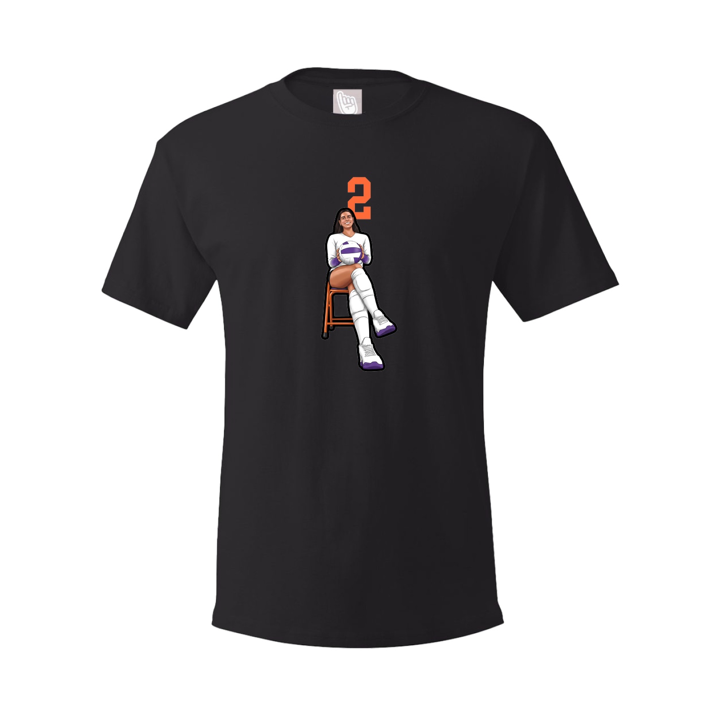 Tee — Number Top in Black