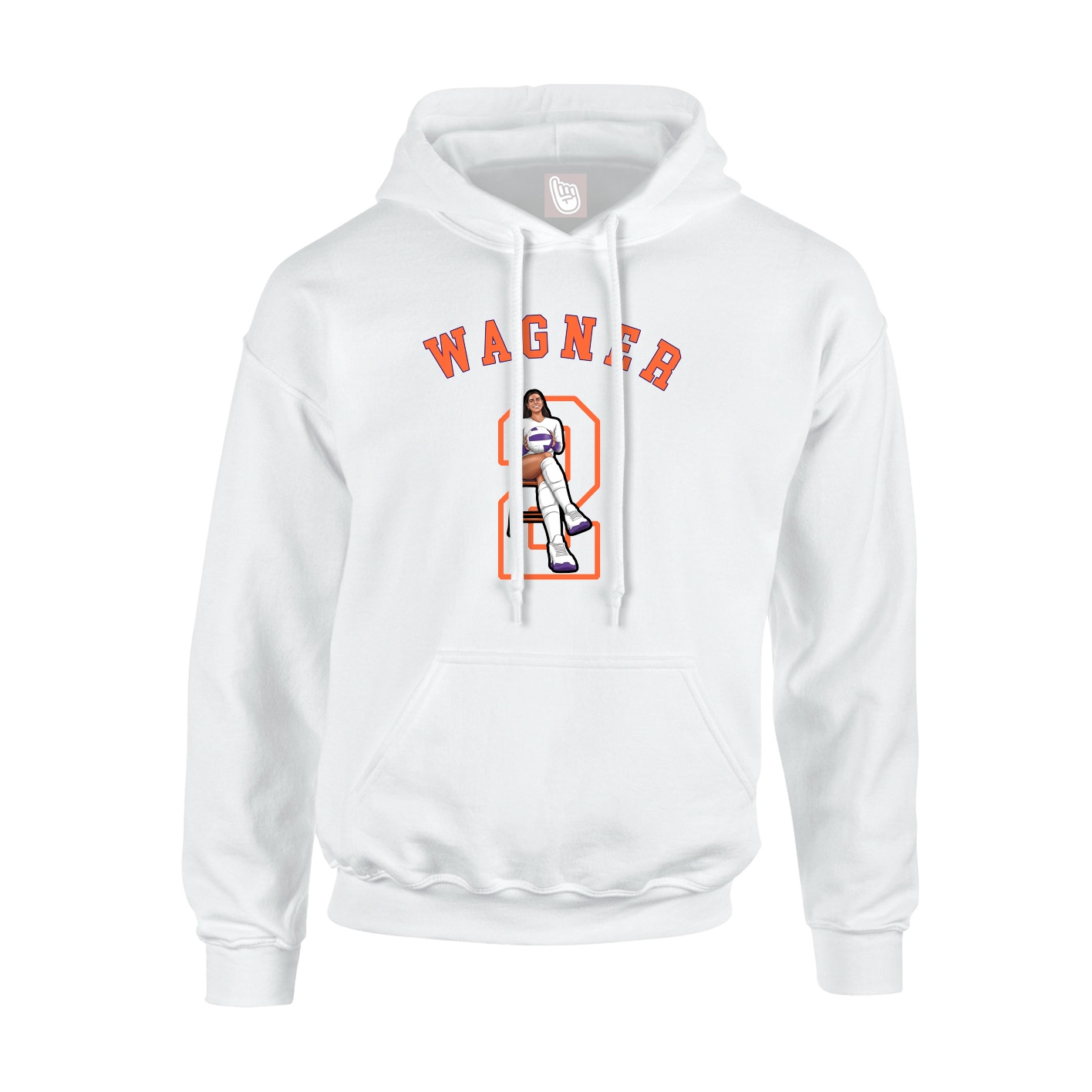 Youth Hoodie — Shirsey Arch in White