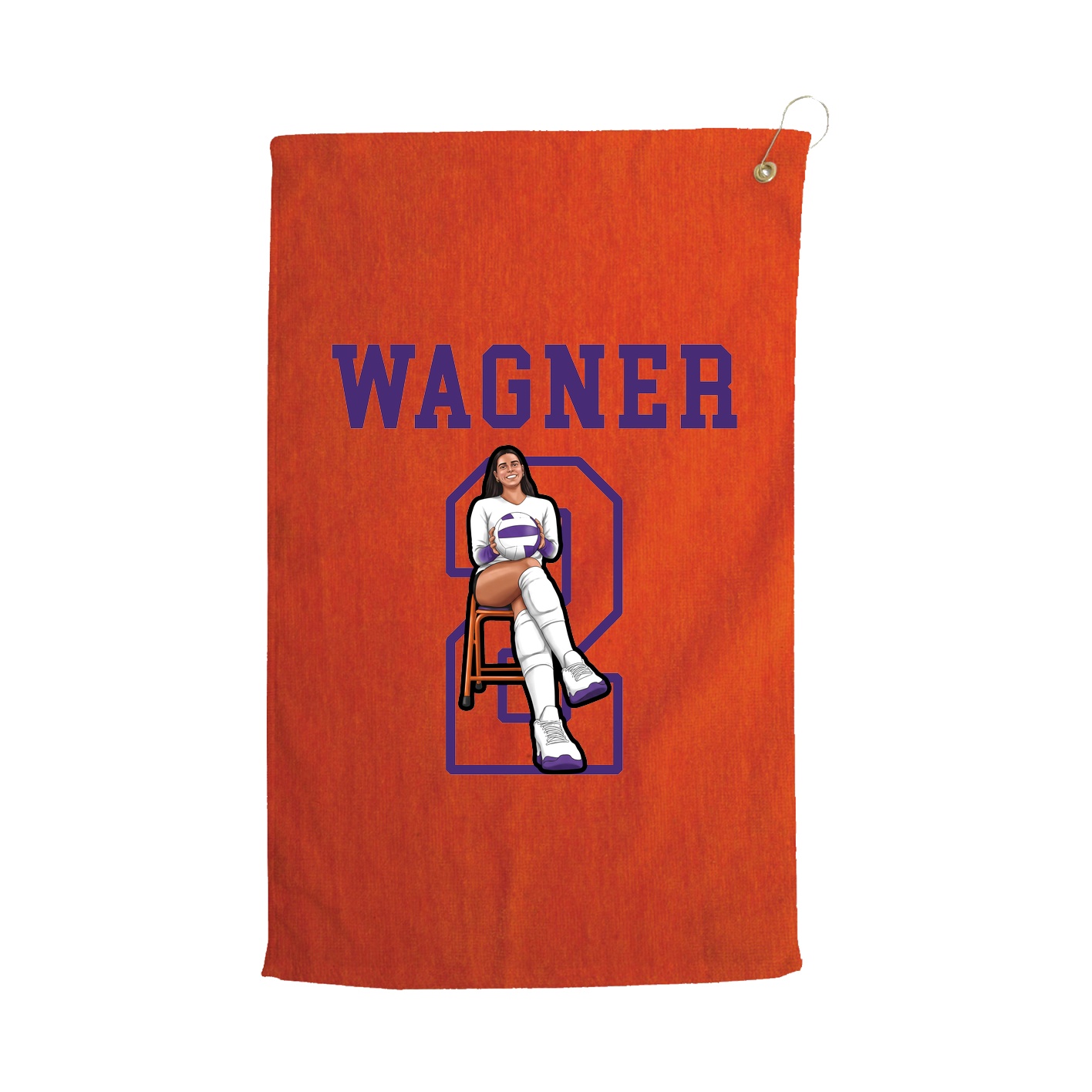 Golf Towel — Shirsey in Orange