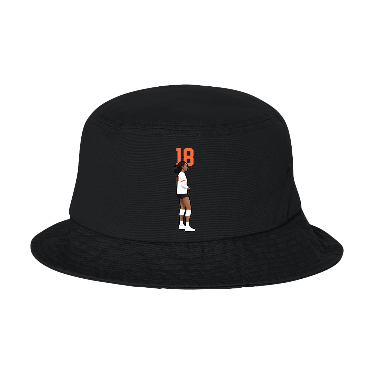 Bucket Cap — Number Top in Black