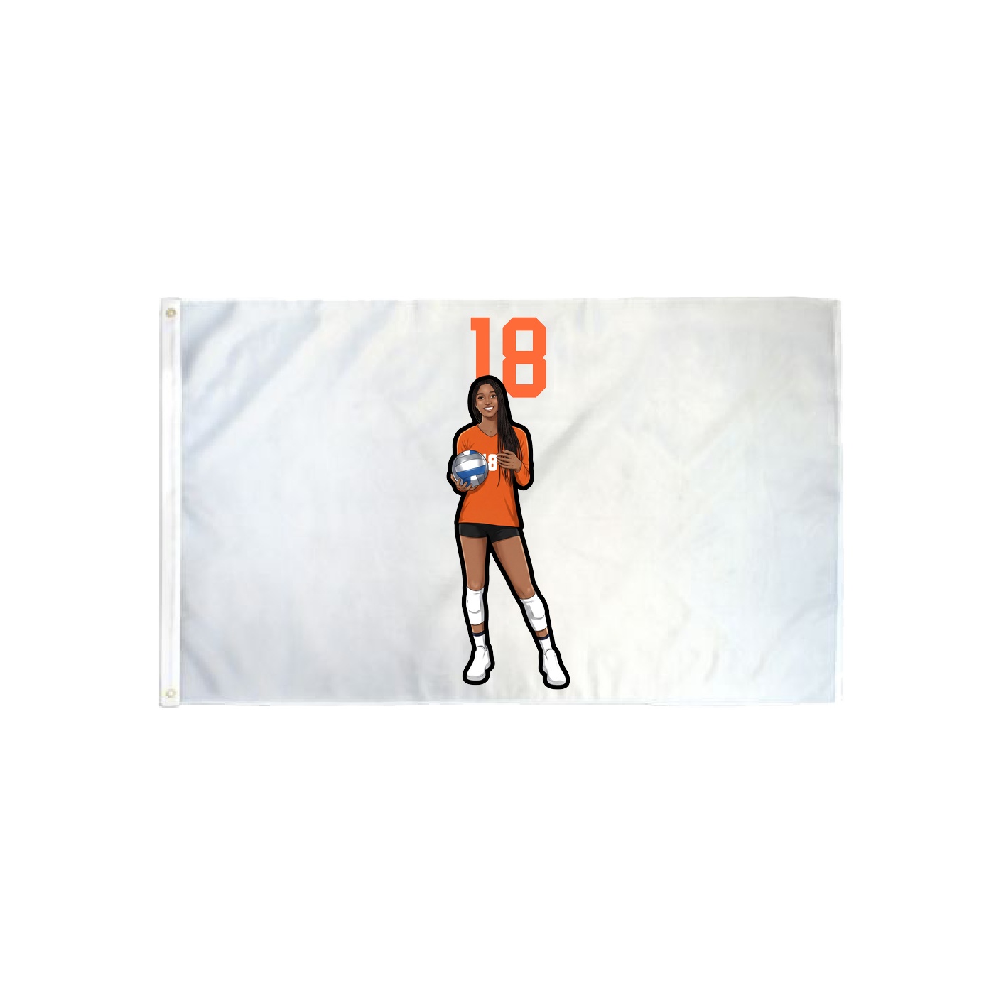 3x5 Flag — Number Top in Classic