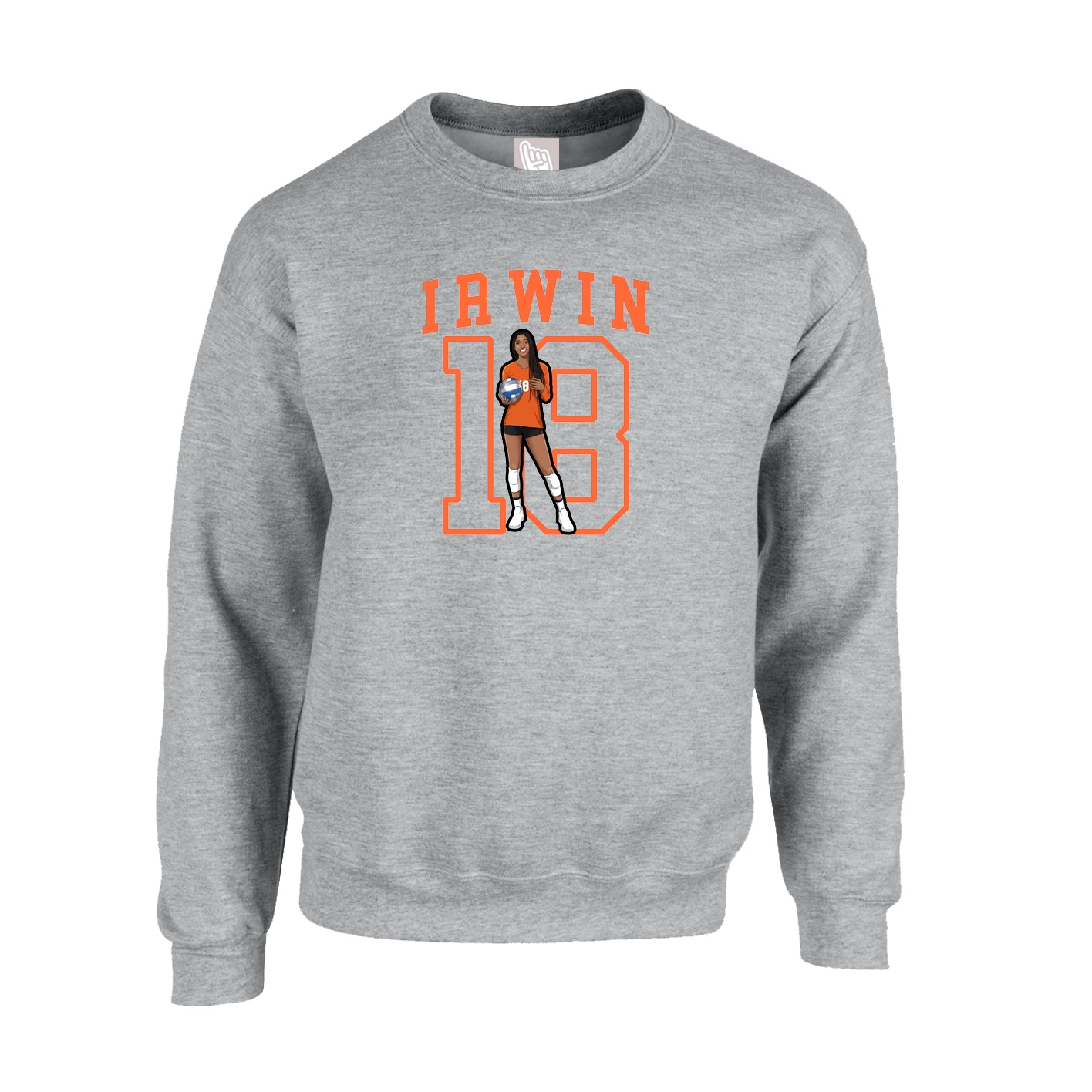 Fleece Crew — Shirsey in Grey