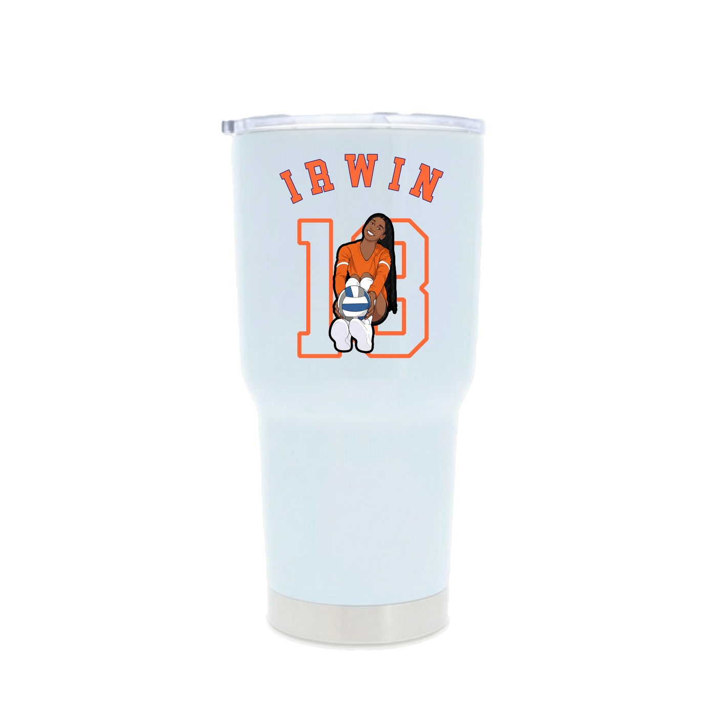 30oz Stainless Steel Tumbler — Shirsey Arch in White