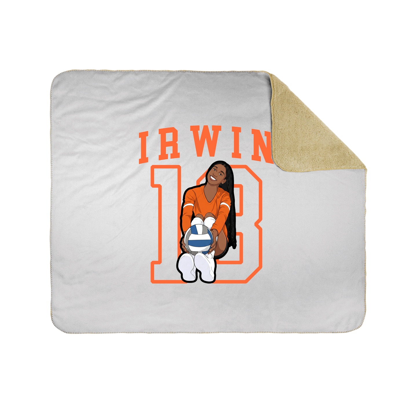 Throw Blanket — Shirsey in White