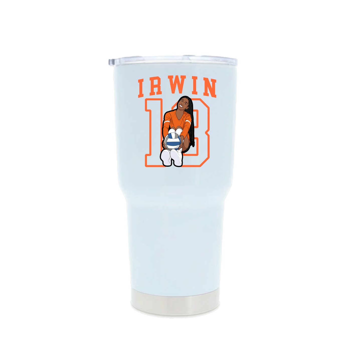 30oz Stainless Steel Tumbler — Shirsey in White