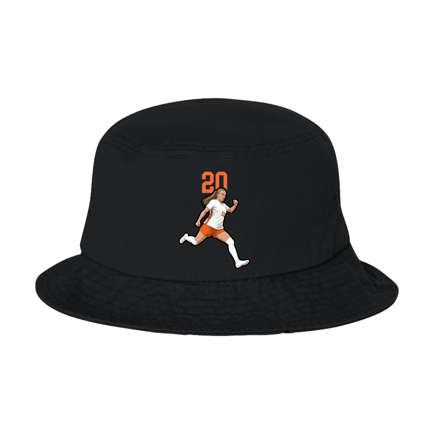 Bucket Cap — Number Top in Black