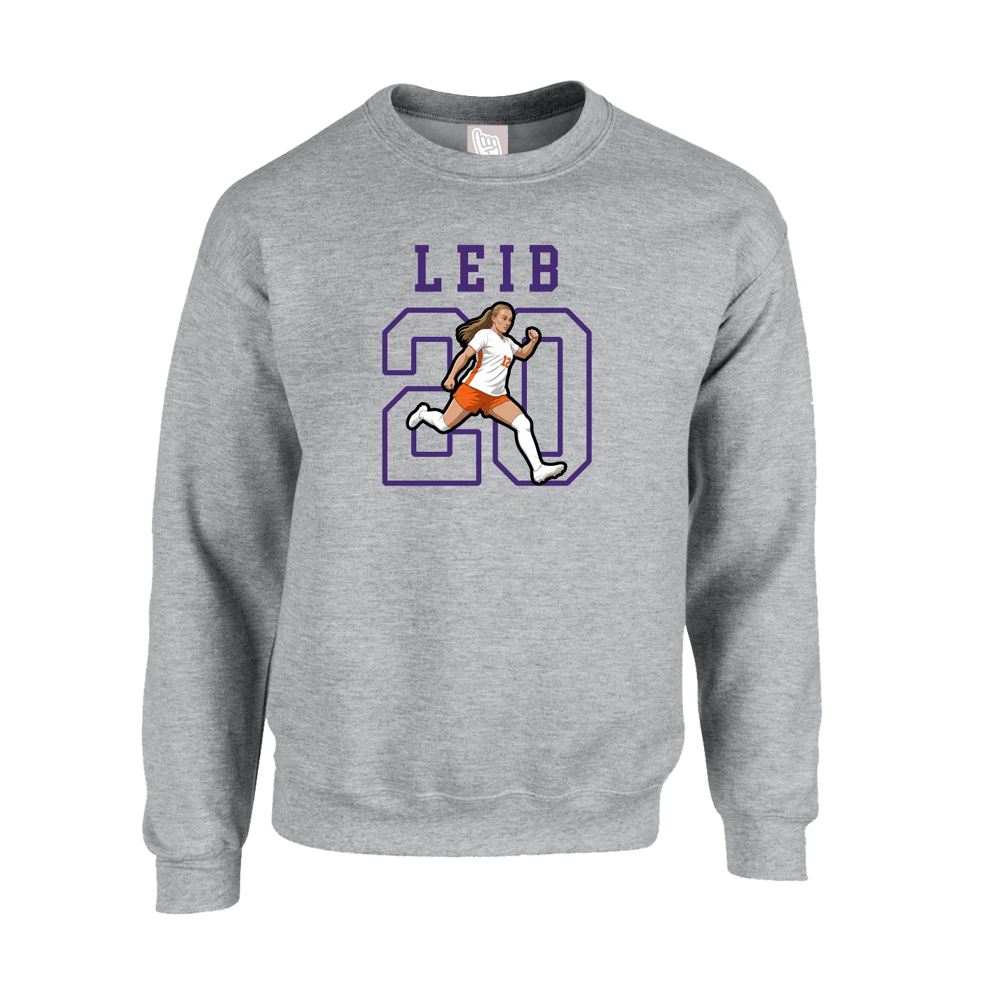 Fleece Crew — Shirsey in Grey