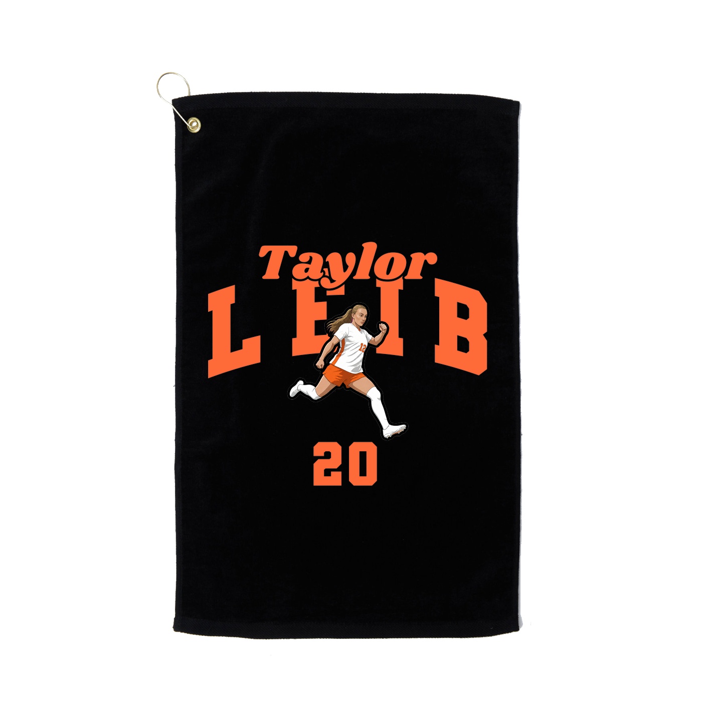 Golf Towel — Signature Arch in Black