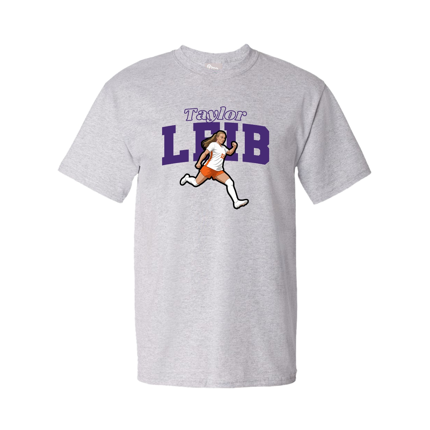Youth Tee — Name Arch in Grey