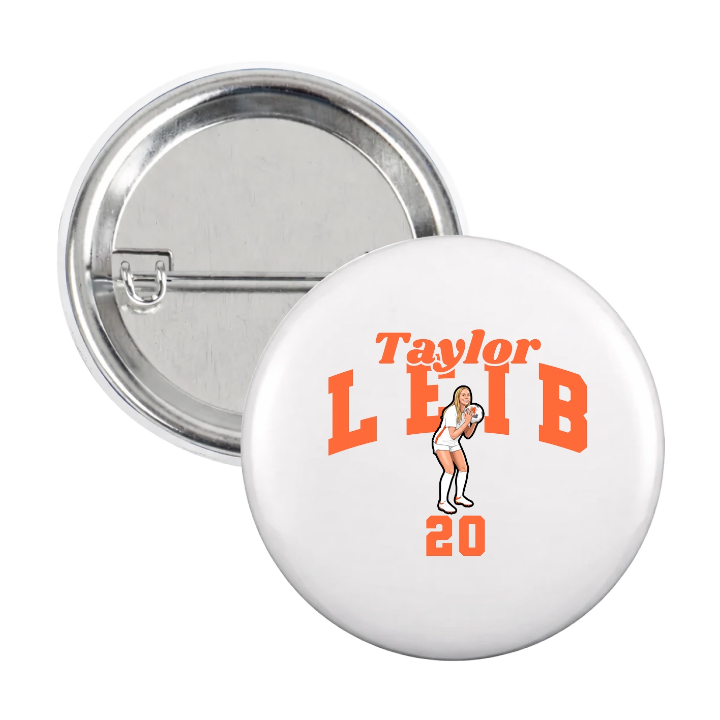 Game Day Button — Signature Arch in White