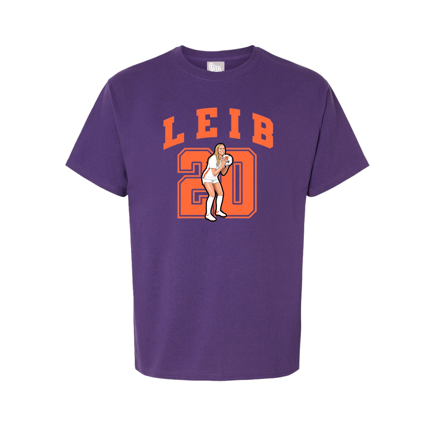 Youth Tee — Number in Purple