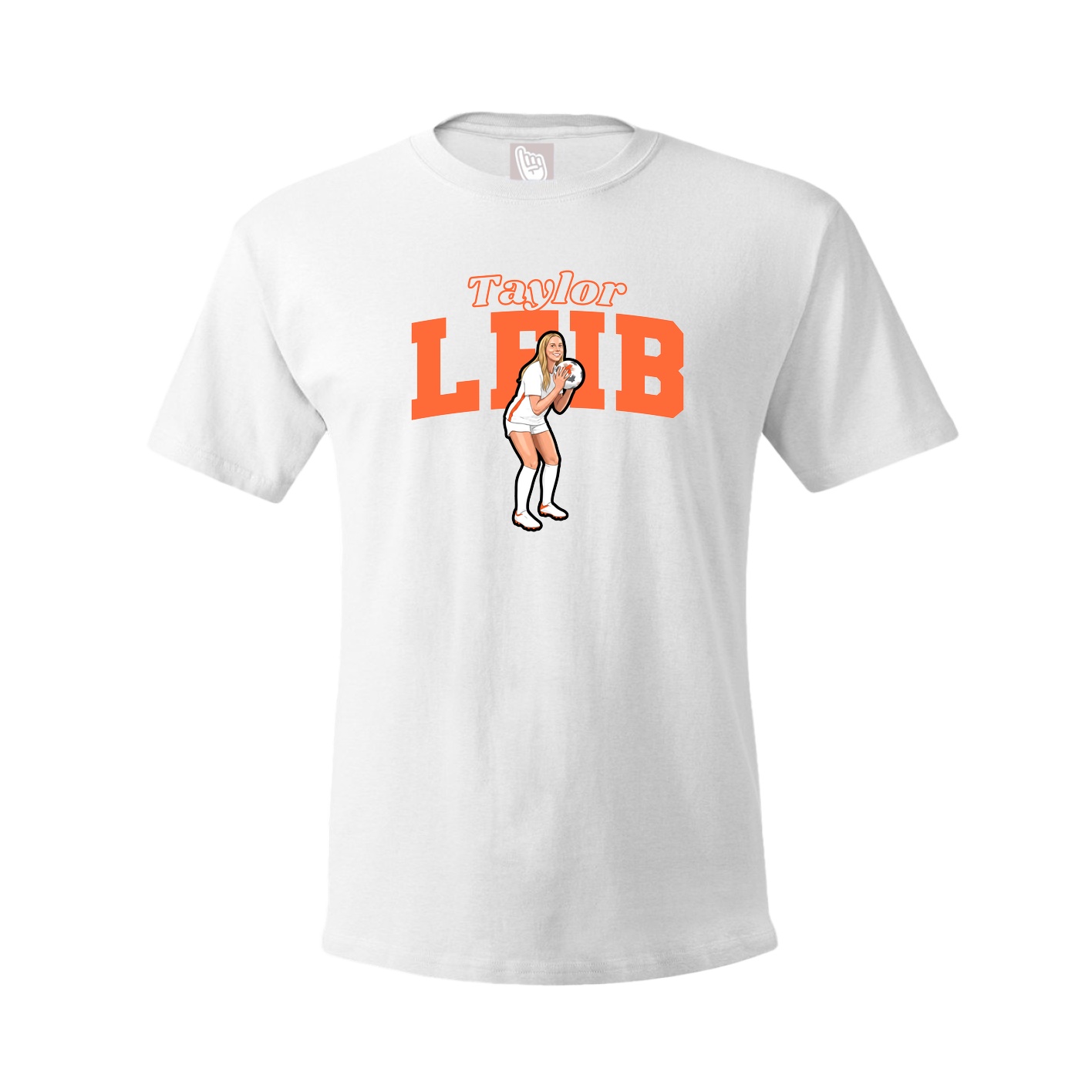 Youth Tee — Name Arch in White