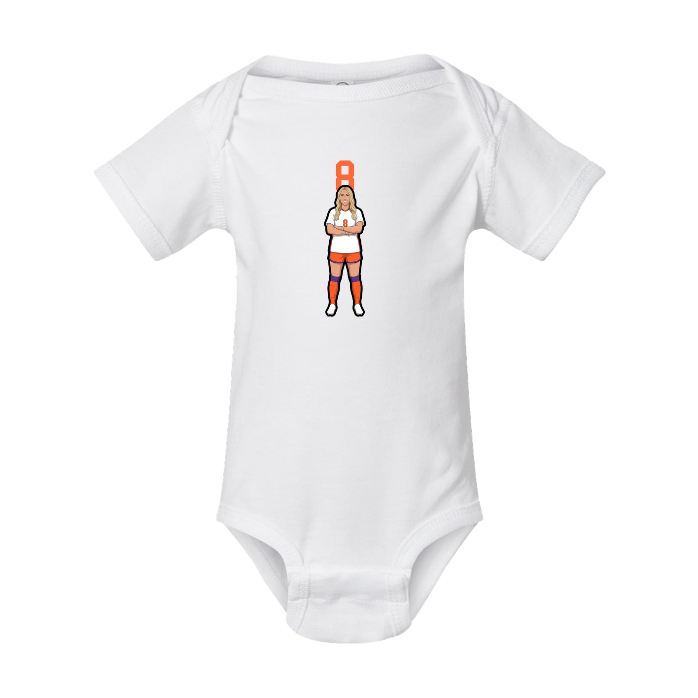 Baby Onesie — Number Top in White
