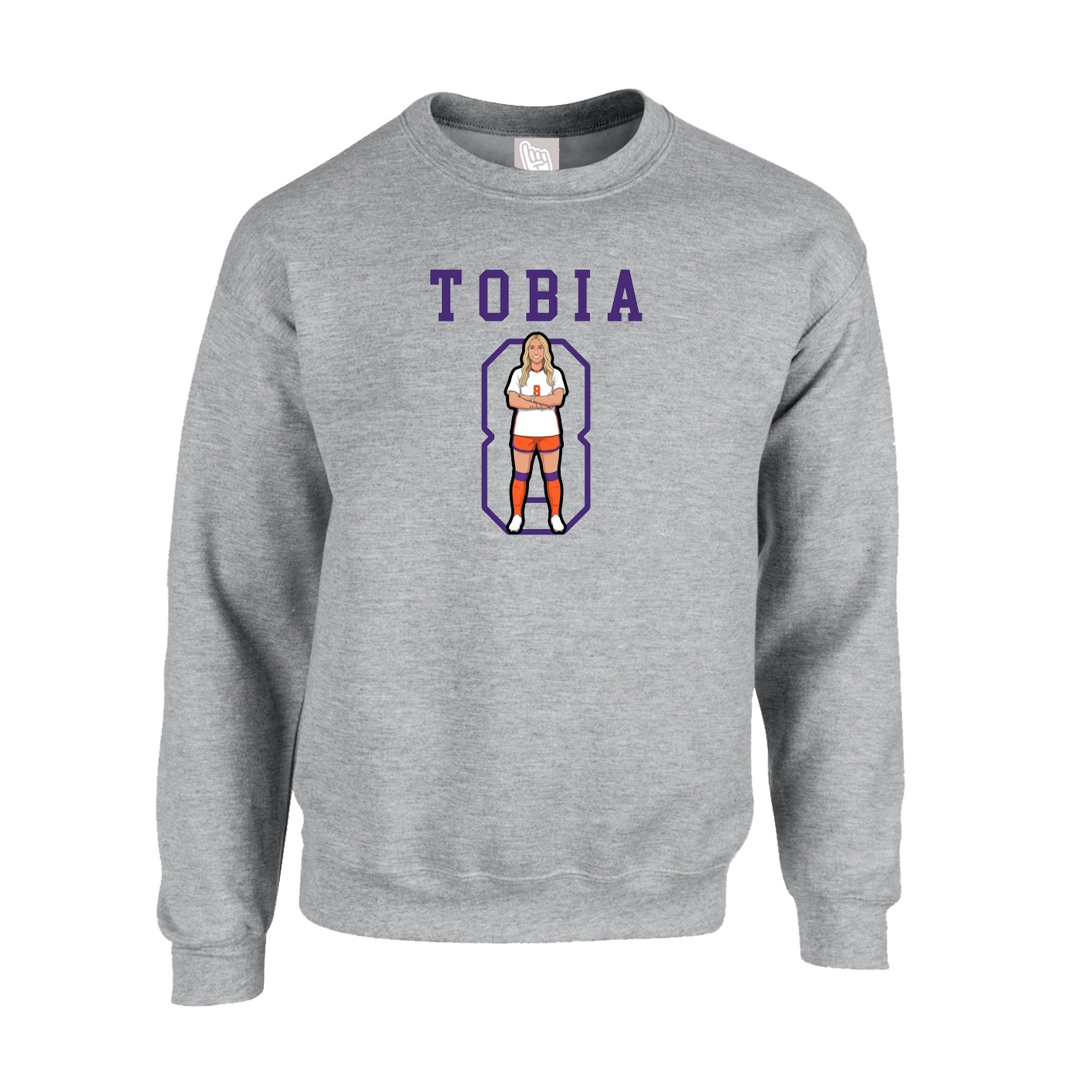 Fleece Crew — Shirsey in Grey
