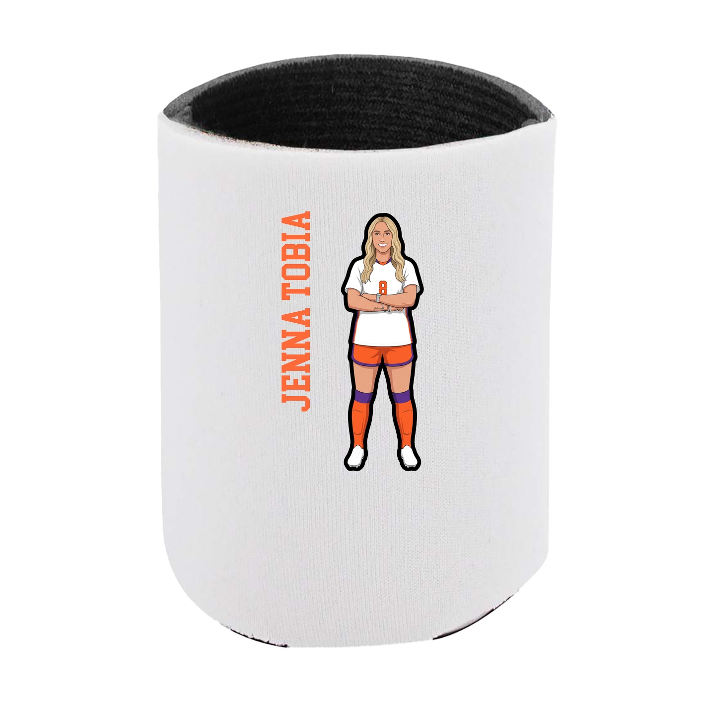 Can Holder — Name Vertical in White