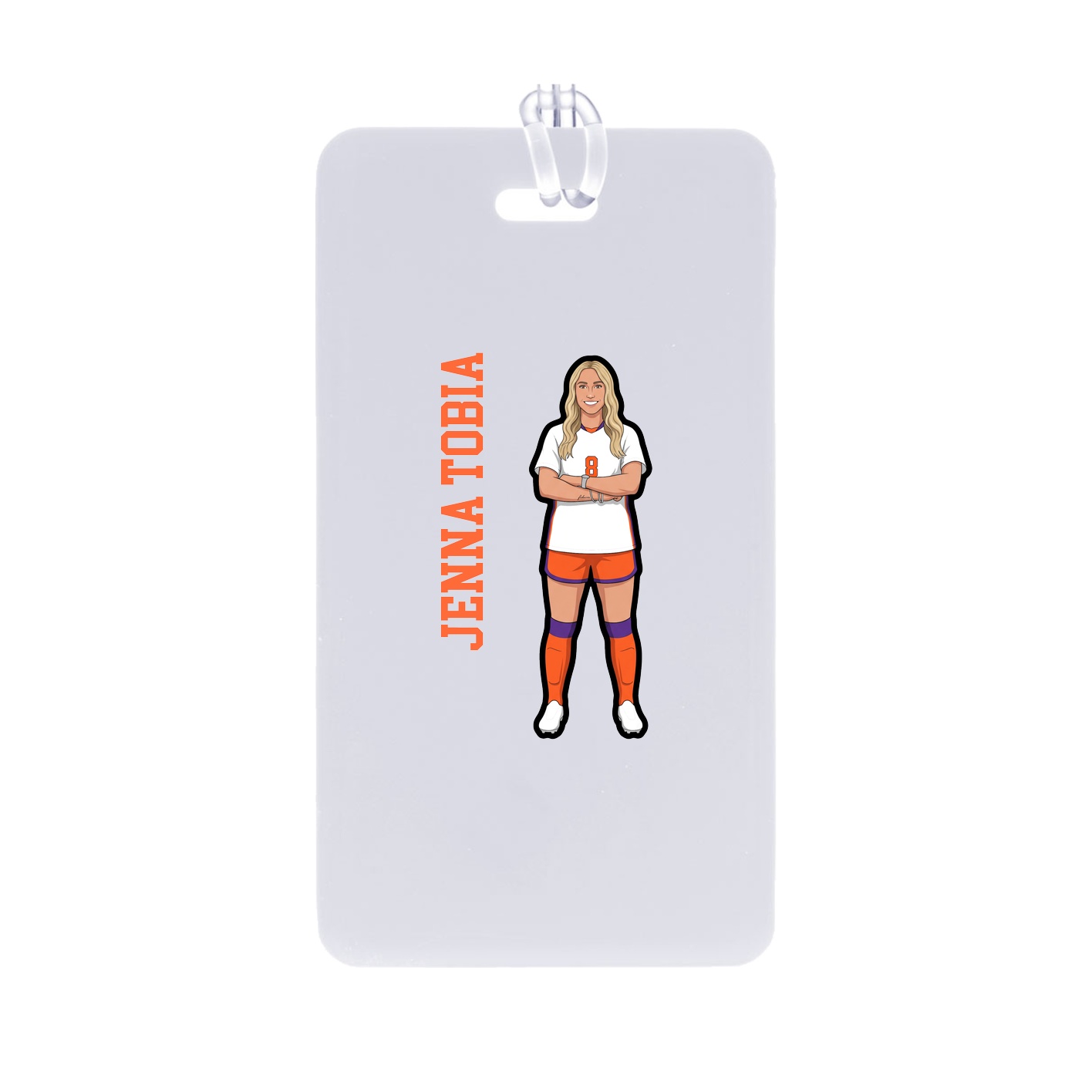 Bag Tag — Name Vertical in Classic