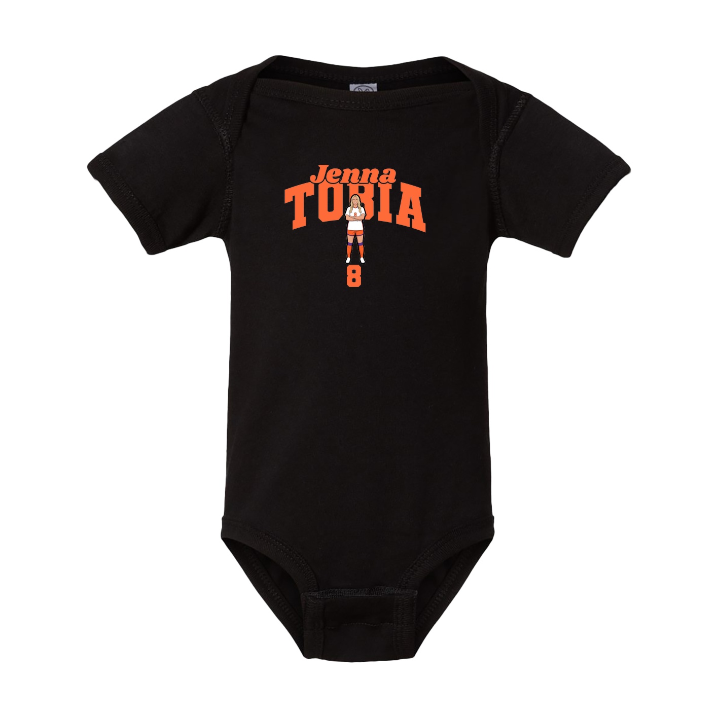 Baby Onesie — Signature Arch in Black