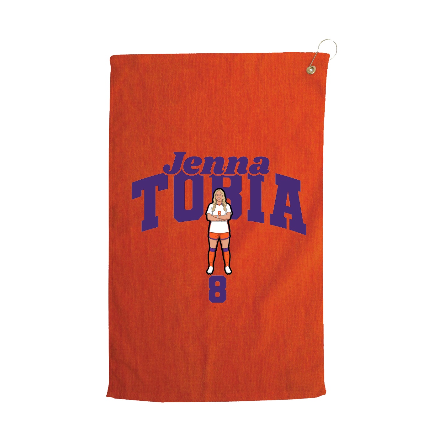 Golf Towel — Signature Arch in Orange
