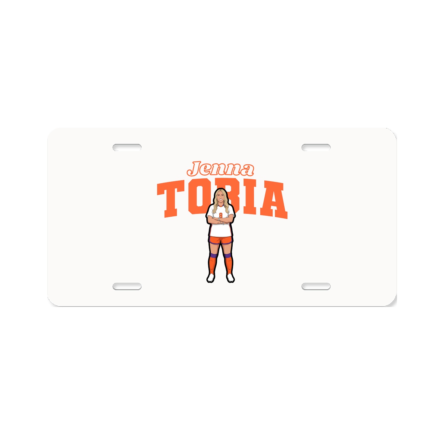 License Plate — Name Arch in Classic