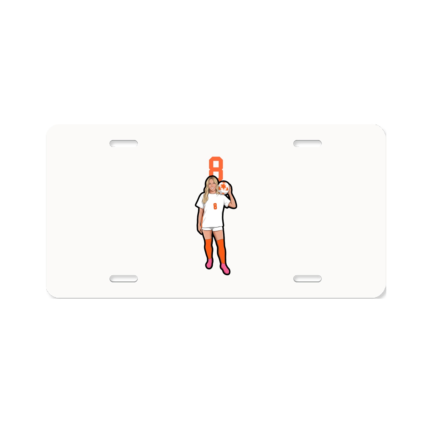License Plate — Number Top in Classic