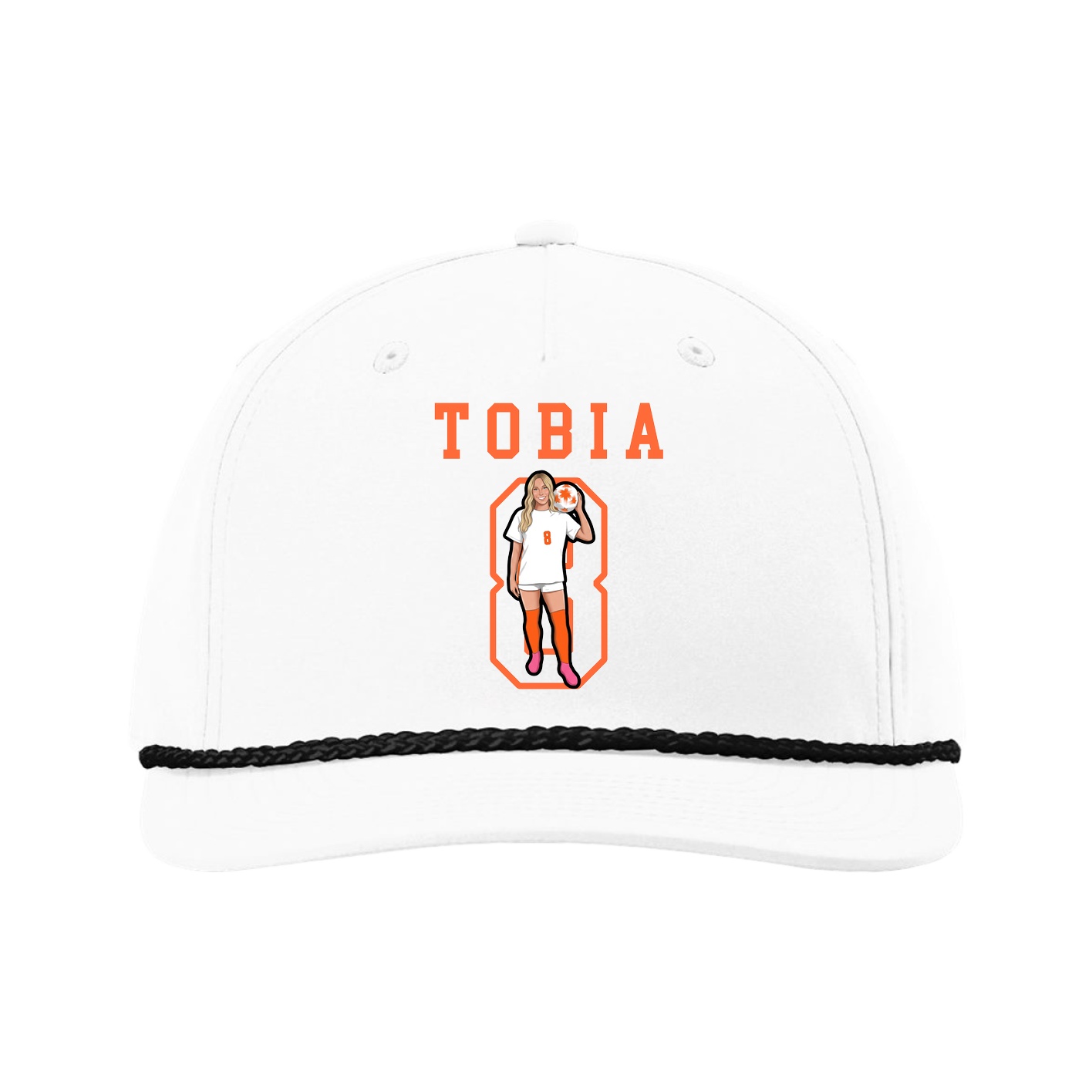 Five-Panel Classic Rope Cap — Shirsey in White