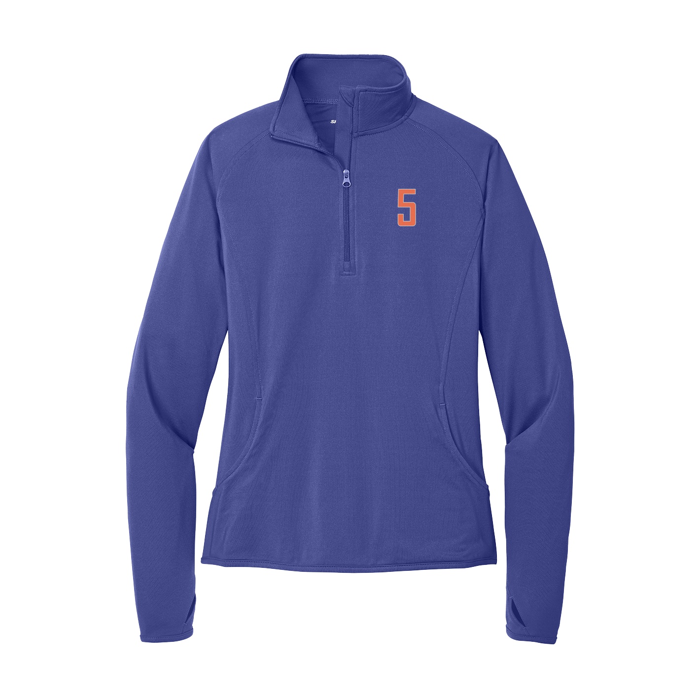 Women's Q-Zip Pullover — Front Shirsy in Purple