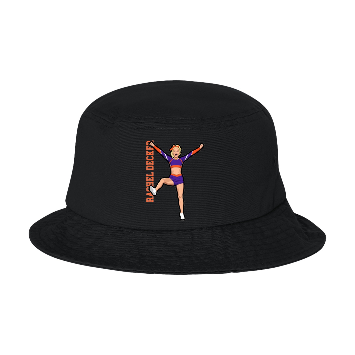 Bucket Cap — Name Vertical in Black