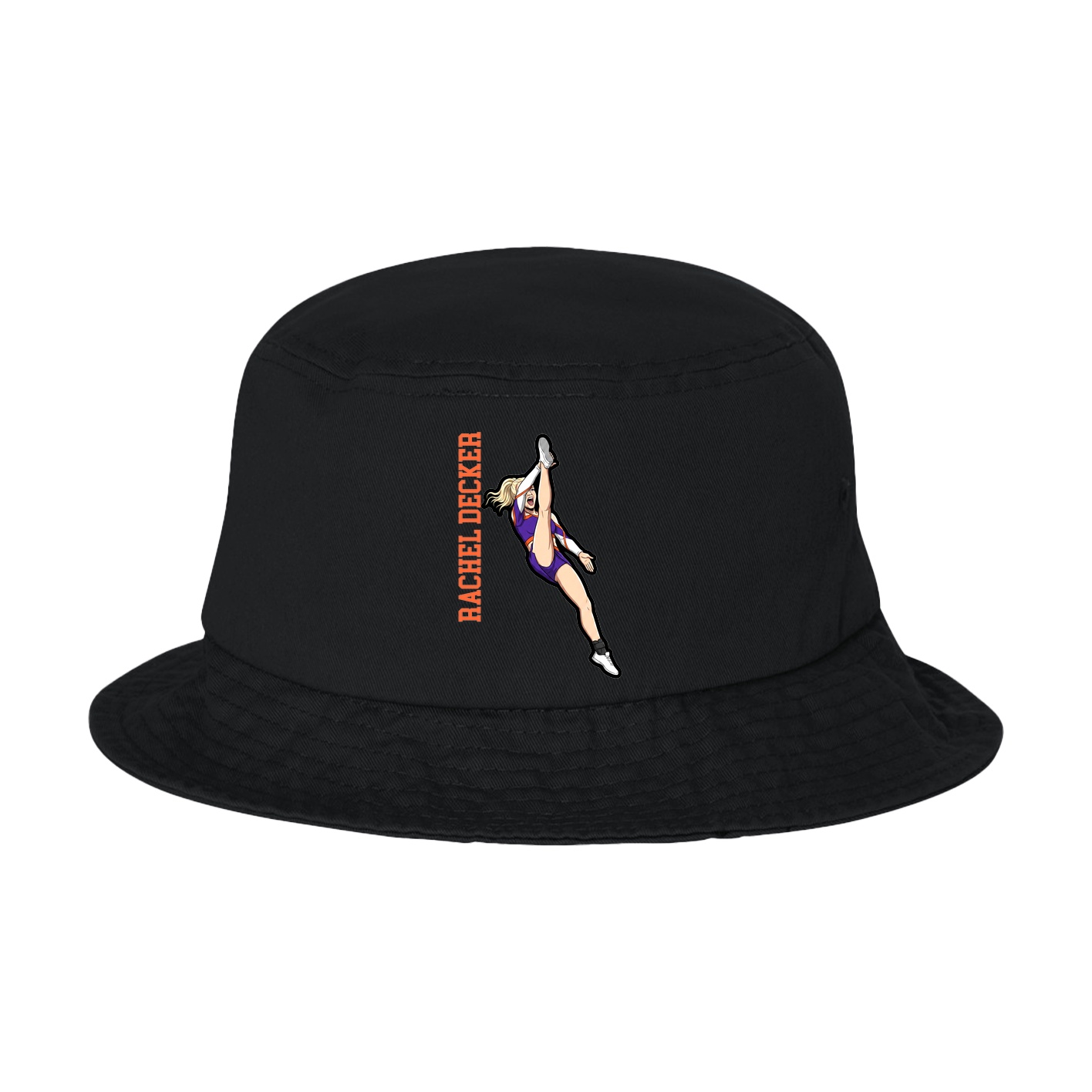 Bucket Cap — Name Vertical in Black