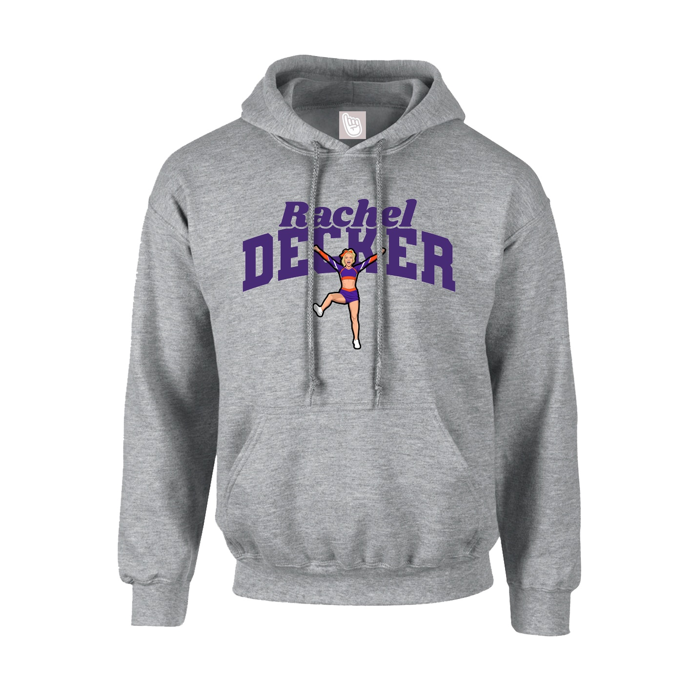 Youth Hoodie — Signature Arch in Grey